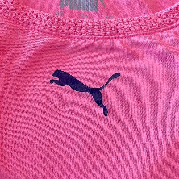 Pink girls youth size 8-10 (M youth) Puma brand tank top very good condition - Picture 4 of 5
